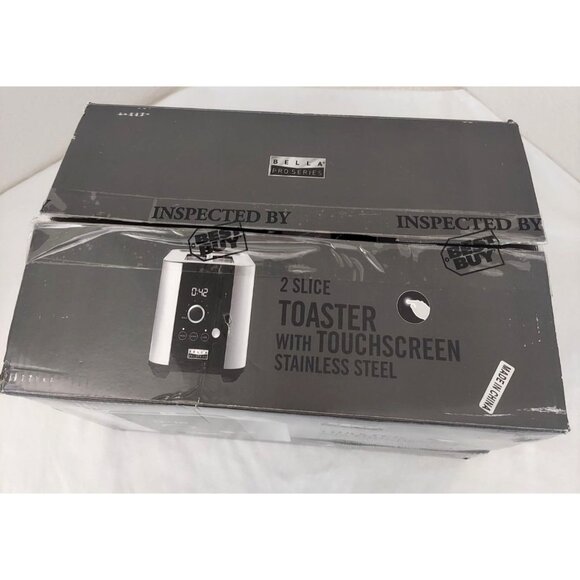 Bella Classics 2-Slice Wide-Slot Toaster - Stainless Steel Multi Setting Toaster - Picture 2 of 9